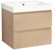 Конзолен PVC шкаф ALETTA-60 6037-60+УМИВ. 5953W-2NEW, Inter Ceramic, 60x57.5x46см