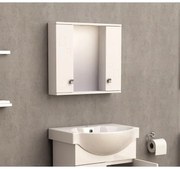 Огледален PVC шкаф ICMC 1034-60, Inter Ceramic, с LED осветление, 60x13x55см