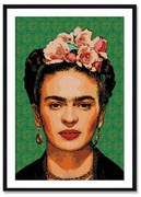 Картина за стена от дърво Самба Рисунка, 40 x 60 cm Frida - Madre Selva