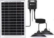 Aigostar - LED соларен полилей със сензор 2xLED/35W/12V 6000 mAh 6500K пр. 15 см