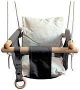 2Kids Toys - Детска текстилна люлка сива/бяла