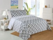 Бяло-сив капитониран комплект шалте и калъфка за възглавница 220x240 cm Casilla – My House