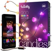 Twinkly TWKH200RGB-G - LED RGB Димируем коледни лампички 200xLED 14 м USB Wi-Fi