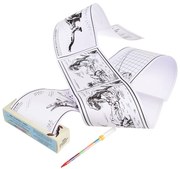 Пътуващ комплект за оцветяване и пъзели за деца Prehistoric Prehistoric Land - Rex London