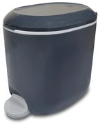 Тъмносиво пластмасово кошче за боклук с педал 3,5 l – Addis