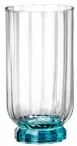 Bormioli Rocco - Стъклена чаша за безалкохолни напитки / коктейли, висока, LONG DRINK, 430мл, FLORIAN BLUE-(1.99422)
