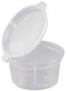 Plast Port - Пластмасова мини купичка за сос с капаче 30мл 1OZ 50бр(GSD-30)