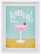 Постер с рамка atmosphera Tchin Tchin Chéri, 30x40 см