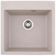 Кухненска мивка ICGS 5050 SAND, гранит, едно корито, със сифон, 50x20х50см