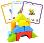 Tooky Toy - Дървена игра с геометрични фигури