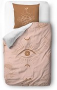 Розово и кафяво памучно спално бельо от сатен , 140 x 200 cm Boho Dream - Butter Kings