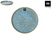 Десертна чиния LA MEDITERRANEA Scratch Blue, 20х2.3 cm, порцелан