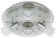 Briloner 3560-042 - LED Таванна Точково осветително тяло VASO 2xGU10/3W + 2xE14/3,2W/230V