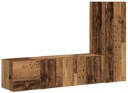 3328957 vidaXL Комплект ТВ шкафове за стенен монтаж 3 части, инженерно дърво
