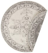 Сив и кремав килим за открито, ø 140 cm Borbon - NORTHRUGS