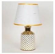 Настолна лампа 1xE14/40W/230V бял/златист