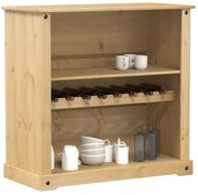 4002790 vidaXL Шкаф за вино "Corona" 107,5x51x105,5 см бор масив