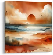 Картина на платно – Здрач над пейзаж