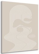 Картина на платно – Уникален модел на дъгата Mid-Century