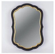 Огледало 34,5x23,2 cm черен/златист