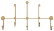 Метална стенна закачалка в златист цвят Dama – Kalune Design