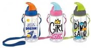 Детска бутилка със сламка 500мл "Sonic" PVC TRITAN различни декори M-912031- Horecano