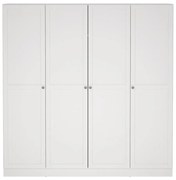 Бял гардероб 195,5x200 cm Billund - Tvilum