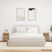 857657 vidaXL Нощни шкафчета с LED 2 бр, 35x39x55 см, инженерно дърво