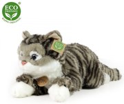 Rappa - Плюшена Таби котка, лежаща, 40 см., серия Еко приятели