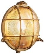 Nordlux - Външно стенно осветително тяло POLPERRO 1xE27/12,5W/230V IP64 месинг