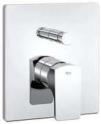Смесител за вграждане1/2" A5A0B01C00, Roca, за вана-душ с автоматичен превключвател, хром, 18х16см