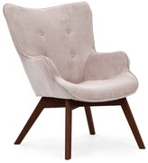 Светлорозово кресло от рипсено кадифе Niko – Ropez