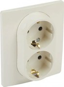 Legrand Контакт ШУКО ДВОЕН 16A цвят крем Niloe  - 764634