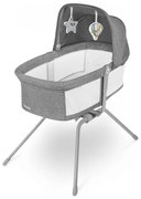 Lionelo - Портативна бебешка кошара MALIN, каменносив
