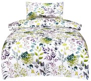 Бяло единично спално бельо от памучен сатен 140x200 cm Savoy – My House