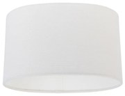 Овална абажура от лен бяла 25/16/15