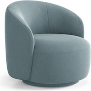 Светлосиньо въртящо се кресло Letizia – Micadoni