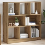 855789 vidaXL Шкаф за книги Artisan Oak 97,5x29,5x100 cm Инженерна дървесина