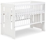 KLUPŚ - Бебешко креватче SAFARI 120x60 см зайче бор/бяло