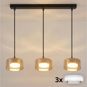 Brilagi - LED Полилей на кабел AURA LUX 3xGX53/30W/230V черен/златен