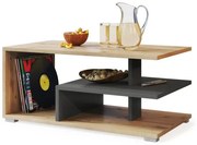 ЛИНК Дъб Артисан/Антрацит - МОДЕРНА ХОЛНА МАСА С РАФТ