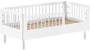 Бяло детско креватче от масивен бук 70x140 cm Forrest – Vipack