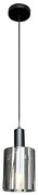 Пендел ARCADIA 1xE27/60W/230V Ø 13 см черен/опушен