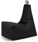 Черен детски пуф от изкуствена кожа Icy M – So Soft?