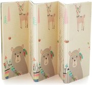 PETITE&MARS - Сгъваема постелка за игра CAMPY ELEPHANT&FOX