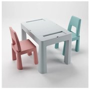 TEGA BABY - Детска масичка със столчета сива/розова/тюркоазна