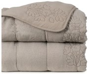 Кафяво-сиво капитонирано покривало за легло 240x260 cm – Ixia