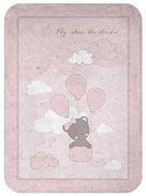 KIKKA BOO Меко зимно одеяло 80/110 см. DREAM BIG PINK