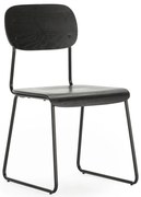 Черни трапезни столове в комплект от 2 бр. Aira – Marckeric