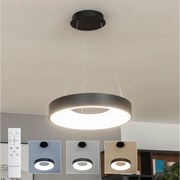 Brilagi - LED полилей на кабел с възможност за димиране FALCON II LED/67W/230V Ø 40 см черен + дистанционно управление